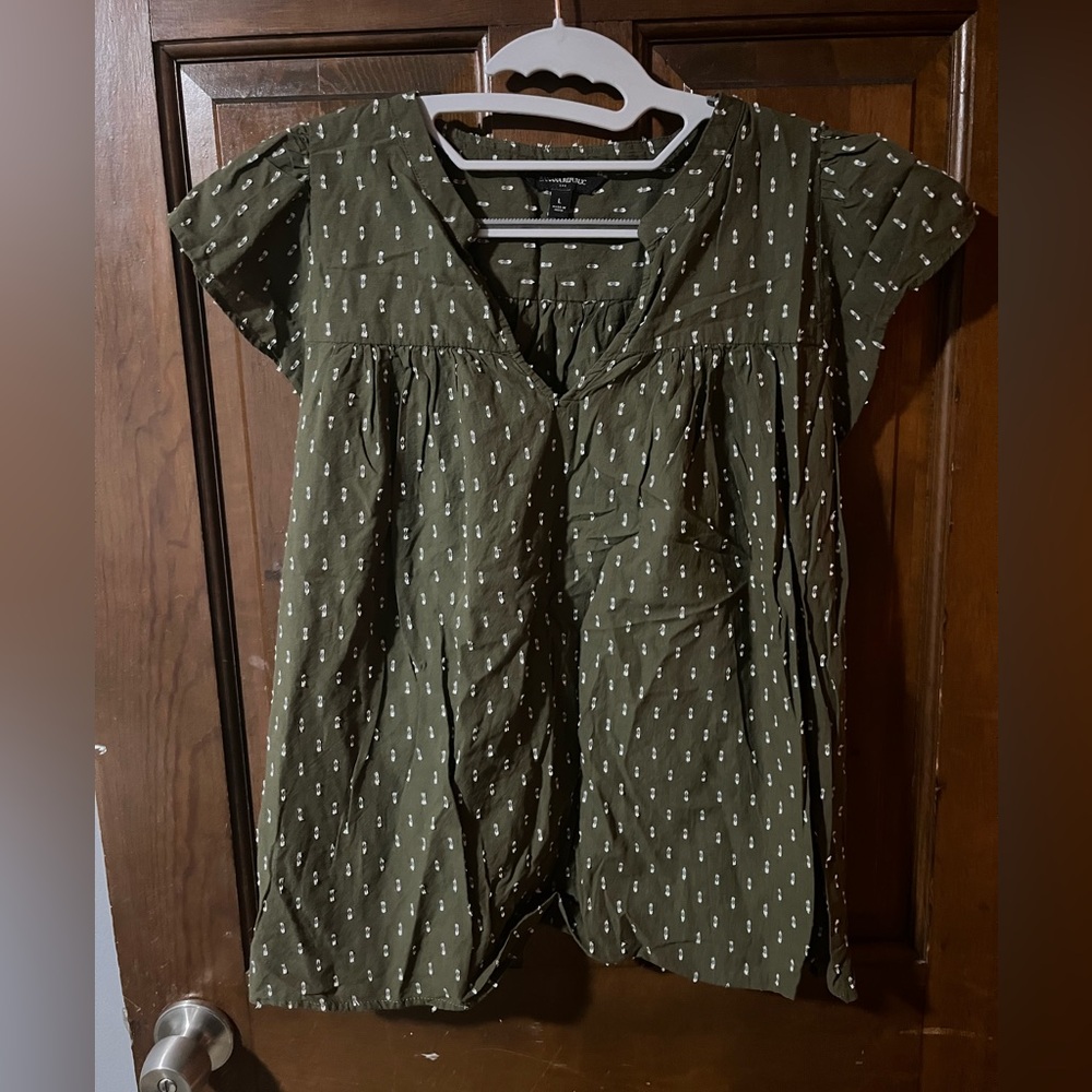 Banana Republic Dark Olive Blouse